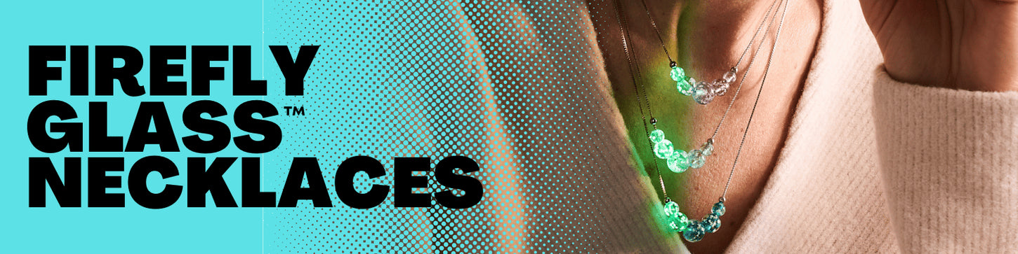 FIREFLY GLASS NECKLACES